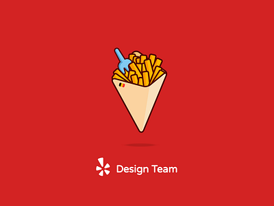 Yelp - Design Team belgium food fries icon