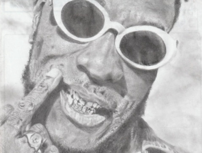 Burnboy graphite drawings illustration pencil sketch