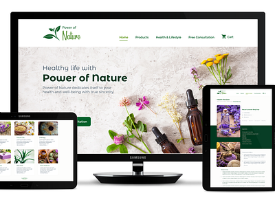 Rebrand and Online Shop for Naturopathy branding design graphic design logo ui ux web web design