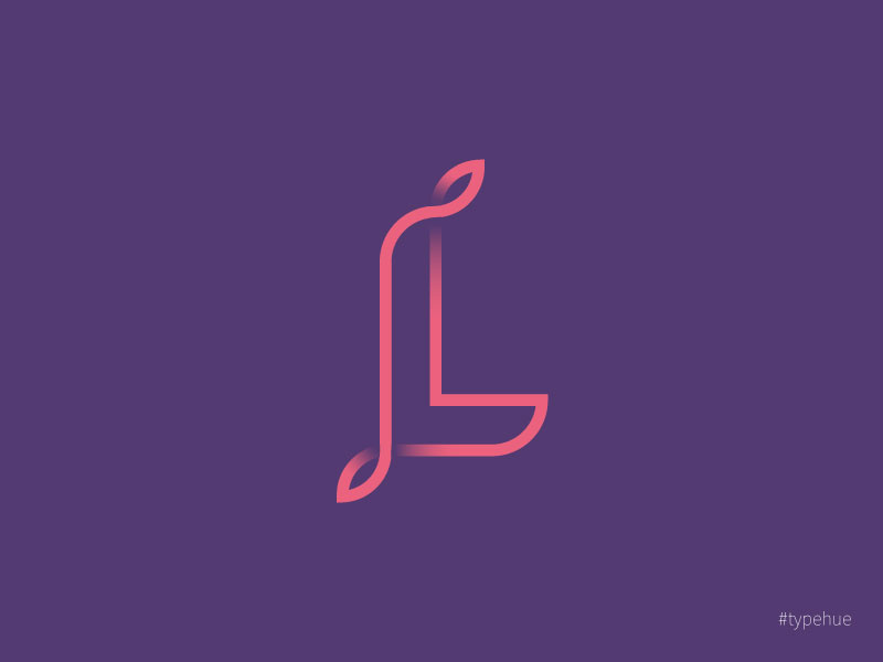 #typehue L typography typehuepurist typehue type letter l design challenge 2017