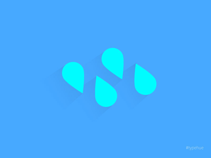 Typehue N icon letter n mark logo design typehue
