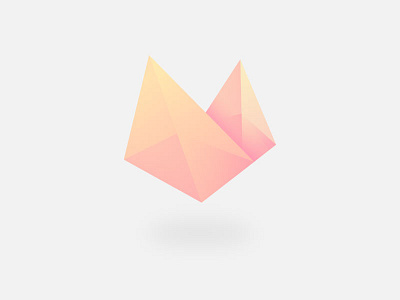 Crystal Shape color design gradient illustration logo logotype shape vector