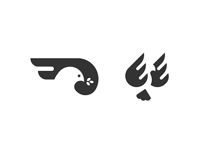 Dove Logo bird logo design dove dove logo logo negative space white