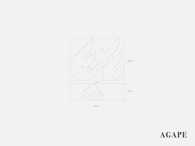 Agape bird logo design dove dove logo logo negative space white