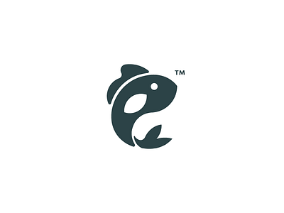 Piscis Logo brand branding design fish fish icon fish logo geometric graphic icon logo swim symbol