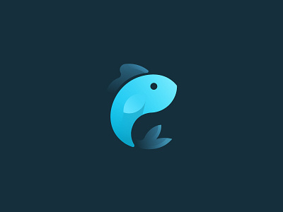 Piscis Logo brand branding design fish geometric graphic icon logo swim symbol