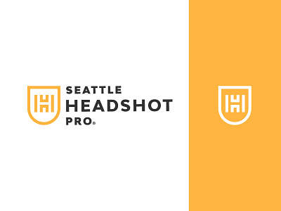 Seattle Headshot Pro. brand branding design geometric graphic headshot icon identity logo photography pro symbol