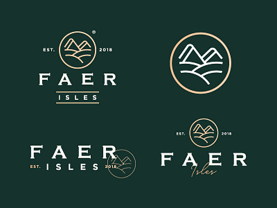 Logo proposal variations. design graphic isles isles logo logo mountain mountain logo mountain symbol symbol