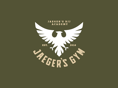 Jaeger's Gym eagle eagle icon eagle logo eagle symbol green hunt icon jaeger logo militar symbol