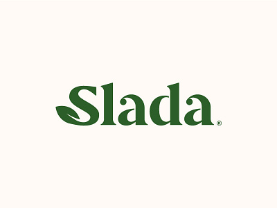 Slada Final brand branding design logo logotype salad logo serif typography typography logo