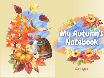 Lovely cover for Autumn's notebook autumn cover digital product free notebook lovely notebook notebook stylish notebook