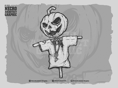Cai Lan Gong & Pumpkin Head ghost illustration pumpkin