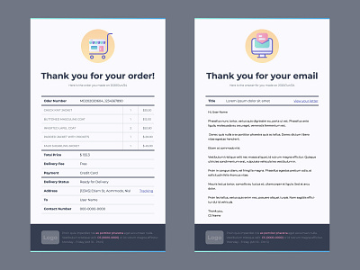Email Template Design for Auto Reply Form business email email template form icon illustration receipt service sevice shopping table template ui vector webdesign
