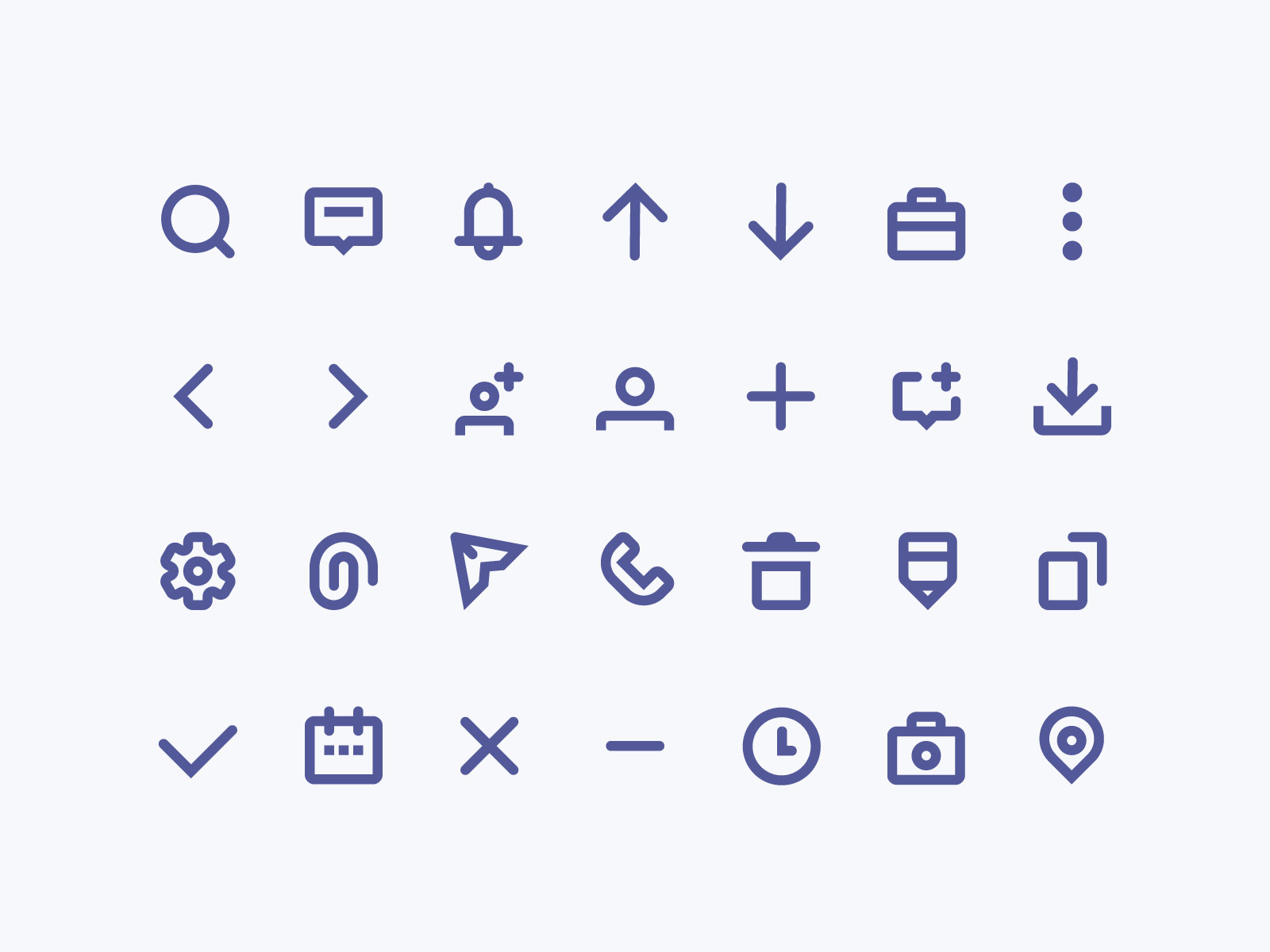 Simple Icon Sets by sujeong on Dribbble