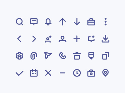 Simple Icon Sets app design application basic icon icon sets illustration line icon linear modern simple symbol ui vector web design
