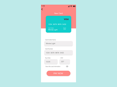 Credit Card Checkout dailyui002 ui ux uxdesign