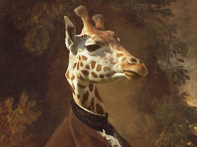 Giraffe Digital Painting art design painting studio