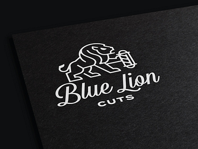 Blue Lion Cuts Logo