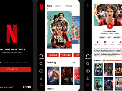 Netflix app design