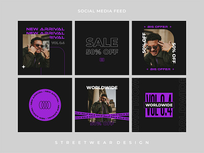 Social Media Feed | Streetwear Design branding feed feeds graphic design instagram instagram design social media social media design social media post