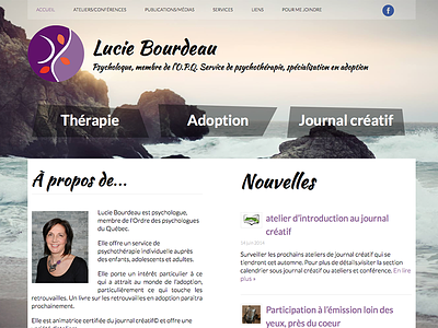 Lucie Bourdeau adoption psychologist purple therapy web site