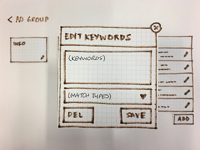 Edit Ad Group Keywords