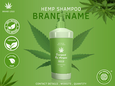 Social Media Post for a shampoo brand brand branding cosmetics design graphic design hemp post shampoo socialmedia