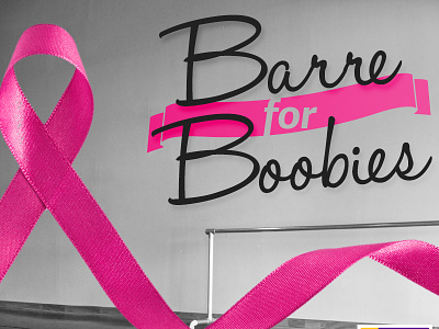 Barre For Boobies awareness breast cancer fundraiser