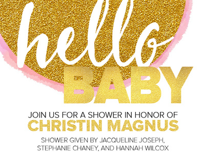Baby 2 shower invite baby gold invite