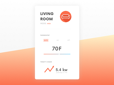 Settings // Daily UI daily ui eco settings smarthome ui