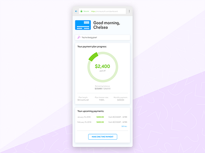 Debt Repayment Progress Tracker banking credit card debt repayment finance money progress progress tracker tracker ui ux