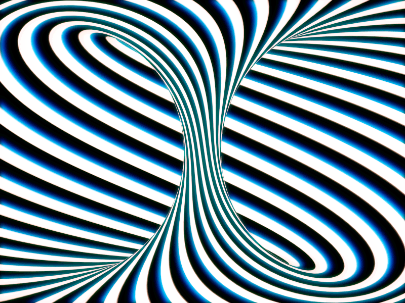 Torus with a Twist abstract e3d flat render geometric loop rgb shift torus