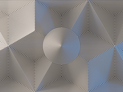 Misaligned Lines abstract blender design optical illusion