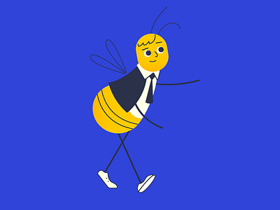 InBEE bee character characterdesign digital illustration mexico pheerg vector