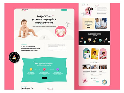 Diapers Dome - Diapers Website Design