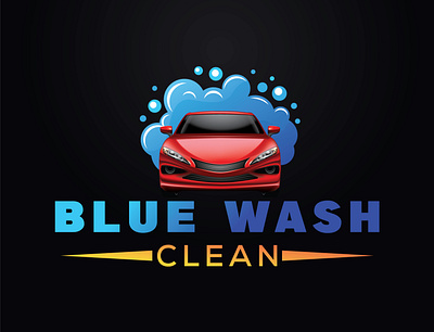 CREATIVE AND UNIQUE CAR WASH LOGO DESIGN athletic branding creative design font graphic design illustration logo ui vector