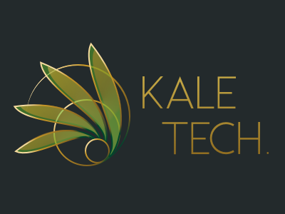 Kale Tech branding design green icon leaf leaves logo