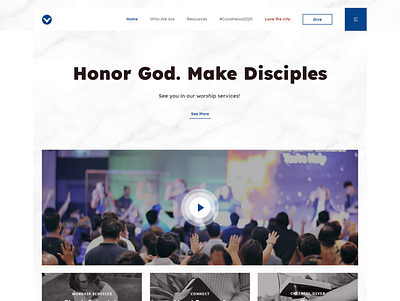 Victory branding church design ui ui ux design ui web web desgin