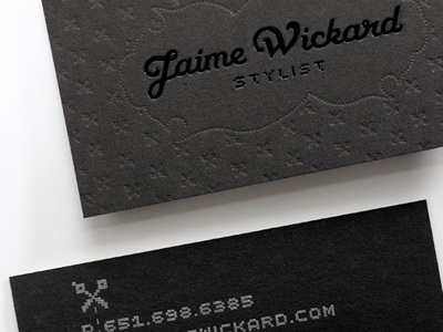 Jaime Wickard Stylist Logo and Business Cards