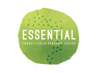 Essential Logo green juice logo organic