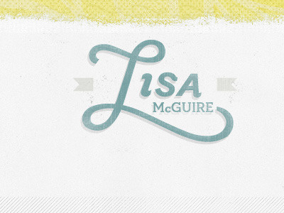 Lisa McGuire Logo lisa mcguire logo logo design texture textured westwerk