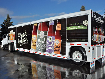 Rush River Truck Wrap beer rush river truck wrap vehicle graphics vehicle wrap