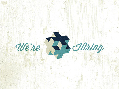 We're Hiring....again! front end dev front end developer hiring job job opening texture textured were hiring