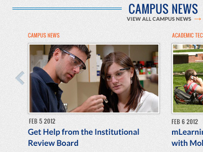 Boise Campus News boise state news site design ui ui design uiux design university ux web design