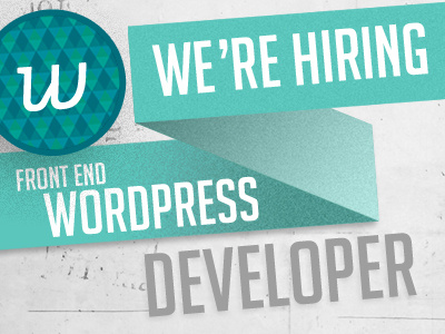 We're Hiring! developer front end dev hiring job opening westwerk wordpress