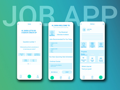 Case study for job search application app appdesign casestudy graphic design mobiledesign ui userflow ux wireframe