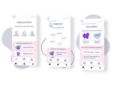 The Boost -wellness app design