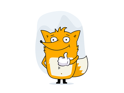 Fox Mascot character fox mascot night vector