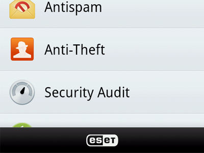 ESET Mobile Security android antispam antivirus app application eset gui icon mobile mobile application phone security ui