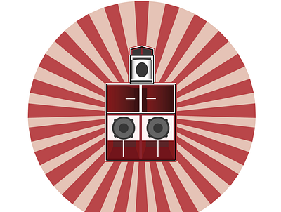 Logotype Sound System Ruff Rakam logo vector
